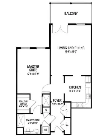Floorplan of St. James Place, Assisted Living, Nursing Home, Independent Living, CCRC, Baton Rouge, LA 10