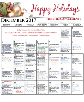 Activity Calendar of The Glen Retirement System, Assisted Living, Nursing Home, Independent Living, CCRC, Shreveport, LA 5