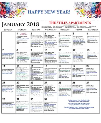 Activity Calendar of The Glen Retirement System, Assisted Living, Nursing Home, Independent Living, CCRC, Shreveport, LA 6