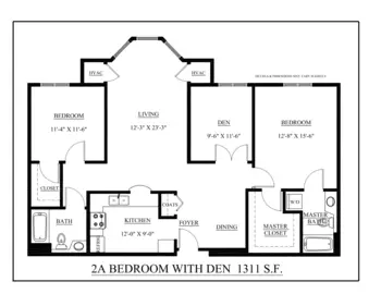Floorplan of Edgewood, Assisted Living, Nursing Home, Independent Living, CCRC, North Andover, MA 9
