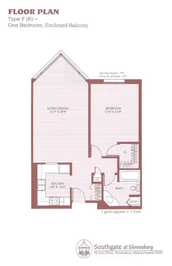 Floorplan of Southgate at Shrewsbury, Assisted Living, Nursing Home, Independent Living, CCRC, Shrewsbury, MA 8