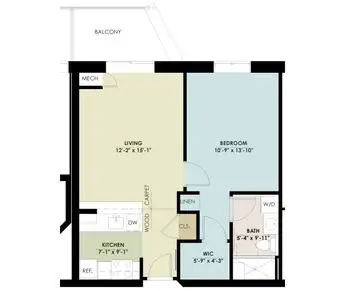 Floorplan of North Hill, Assisted Living, Nursing Home, Independent Living, CCRC, Needham, MA 4