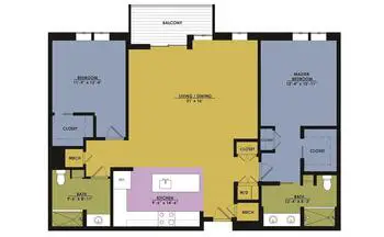 Floorplan of North Hill, Assisted Living, Nursing Home, Independent Living, CCRC, Needham, MA 10