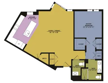 Floorplan of North Hill, Assisted Living, Nursing Home, Independent Living, CCRC, Needham, MA 19