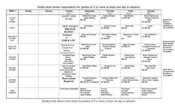 Dining menu of Glenmeadow, Assisted Living, Nursing Home, Independent Living, CCRC, Longmeadow, MA 1