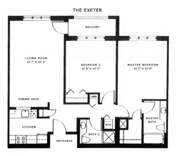 Floorplan of Fox Hill Village, Assisted Living, Nursing Home, Independent Living, CCRC, Westwood, MA 6