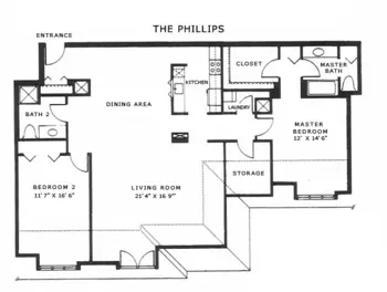 Floorplan of Fox Hill Village, Assisted Living, Nursing Home, Independent Living, CCRC, Westwood, MA 13