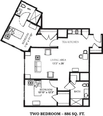 Floorplan of Kimball Farms, Assisted Living, Nursing Home, Independent Living, CCRC, Lenox, MA 1