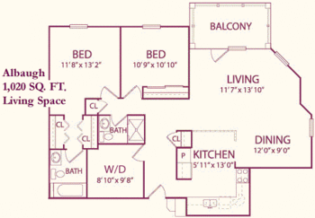 Floorplan of Carroll Lutheran Village, Assisted Living, Nursing Home, Independent Living, CCRC, Westminster, MD 2