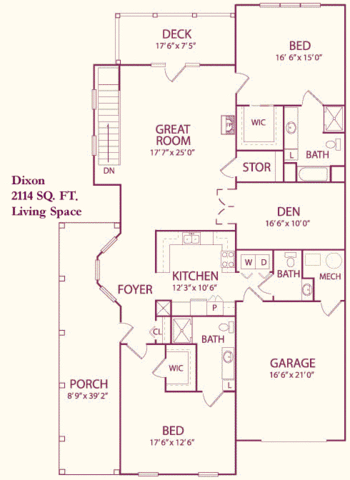 Floorplan of Carroll Lutheran Village, Assisted Living, Nursing Home, Independent Living, CCRC, Westminster, MD 5
