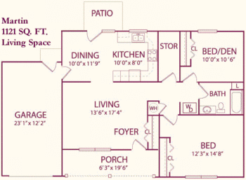 Floorplan of Carroll Lutheran Village, Assisted Living, Nursing Home, Independent Living, CCRC, Westminster, MD 6