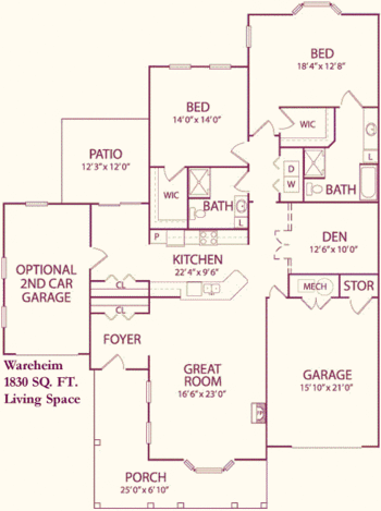 Floorplan of Carroll Lutheran Village, Assisted Living, Nursing Home, Independent Living, CCRC, Westminster, MD 10