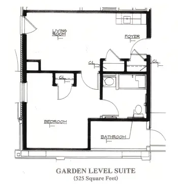 Floorplan of Pickersgill Retirement, Assisted Living, Nursing Home, Independent Living, CCRC, Towson, MD 3