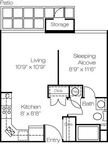 Floorplan of Augsburg Village, Assisted Living, Nursing Home, Independent Living, CCRC, Baltimore, MD 13