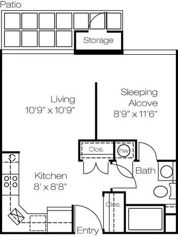 Floorplan of Augsburg Village, Assisted Living, Nursing Home, Independent Living, CCRC, Baltimore, MD 14