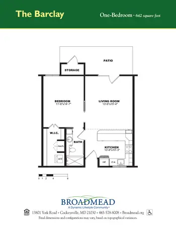 Floorplan of Broadmead, Assisted Living, Nursing Home, Independent Living, CCRC, Cockeysville, MD 3