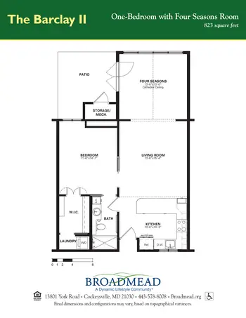 Floorplan of Broadmead, Assisted Living, Nursing Home, Independent Living, CCRC, Cockeysville, MD 4