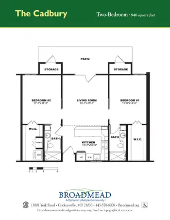 Floorplan of Broadmead, Assisted Living, Nursing Home, Independent Living, CCRC, Cockeysville, MD 5