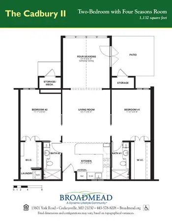 Floorplan of Broadmead, Assisted Living, Nursing Home, Independent Living, CCRC, Cockeysville, MD 6