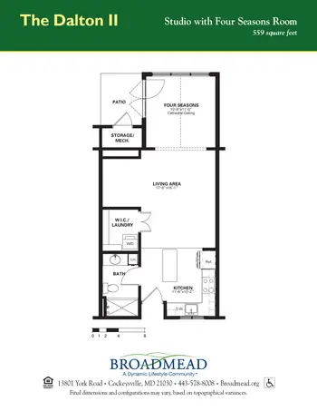 Floorplan of Broadmead, Assisted Living, Nursing Home, Independent Living, CCRC, Cockeysville, MD 8