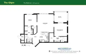 Floorplan of Broadmead, Assisted Living, Nursing Home, Independent Living, CCRC, Cockeysville, MD 17