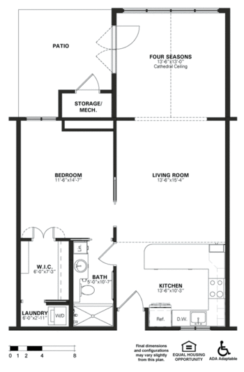 Floorplan of Broadmead, Assisted Living, Nursing Home, Independent Living, CCRC, Cockeysville, MD 2