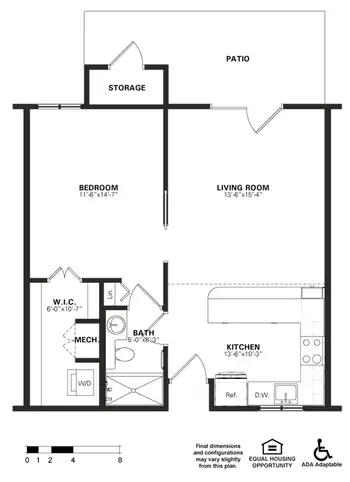 Floorplan of Broadmead, Assisted Living, Nursing Home, Independent Living, CCRC, Cockeysville, MD 1