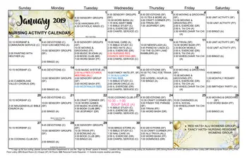 Activity Calendar of Fahrney Keedy, Assisted Living, Nursing Home, Independent Living, CCRC, Boonsboro, MD 3