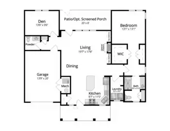 Floorplan of Friends House Retirement Community, Assisted Living, Nursing Home, Independent Living, CCRC, Sandy Spring, MD 9