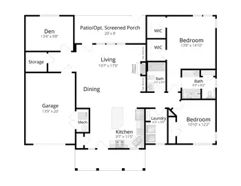 Floorplan of Friends House Retirement Community, Assisted Living, Nursing Home, Independent Living, CCRC, Sandy Spring, MD 11