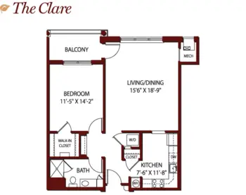 Floorplan of Mercy Ridge, Assisted Living, Nursing Home, Independent Living, CCRC, Timonium, MD 10