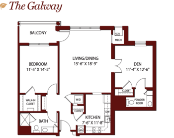 Floorplan of Mercy Ridge, Assisted Living, Nursing Home, Independent Living, CCRC, Timonium, MD 14