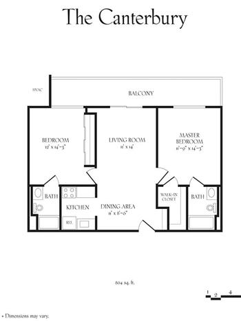 Floorplan of Roland Park Place, Assisted Living, Nursing Home, Independent Living, CCRC, Baltimore, MD 1