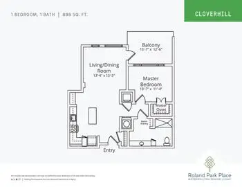 Floorplan of Roland Park Place, Assisted Living, Nursing Home, Independent Living, CCRC, Baltimore, MD 10