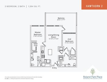 Floorplan of Roland Park Place, Assisted Living, Nursing Home, Independent Living, CCRC, Baltimore, MD 15