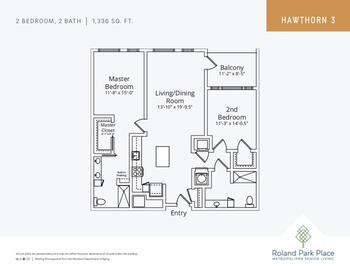 Floorplan of Roland Park Place, Assisted Living, Nursing Home, Independent Living, CCRC, Baltimore, MD 16