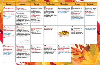 Activity Calendar of Edenwald, Assisted Living, Nursing Home, Independent Living, CCRC, Towson, MD 4