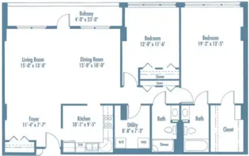 Floorplan of Edenwald, Assisted Living, Nursing Home, Independent Living, CCRC, Towson, MD 2