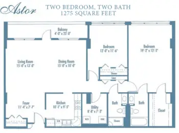 Floorplan of Edenwald, Assisted Living, Nursing Home, Independent Living, CCRC, Towson, MD 4