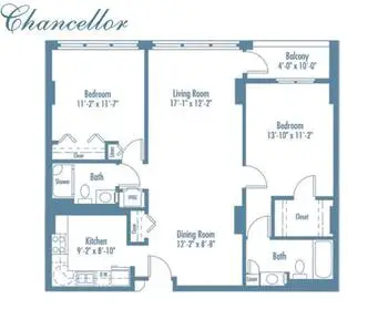 Floorplan of Edenwald, Assisted Living, Nursing Home, Independent Living, CCRC, Towson, MD 9