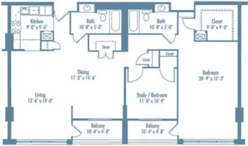 Floorplan of Edenwald, Assisted Living, Nursing Home, Independent Living, CCRC, Towson, MD 15