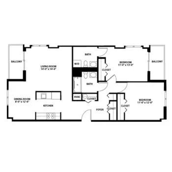 Floorplan of Vantage House, Assisted Living, Nursing Home, Independent Living, CCRC, Columbia, MD 1