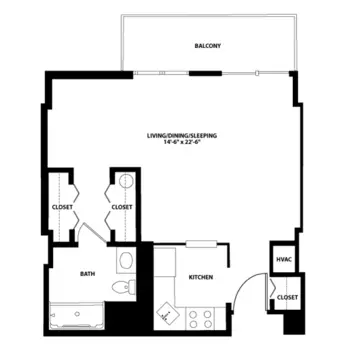 Floorplan of Vantage House, Assisted Living, Nursing Home, Independent Living, CCRC, Columbia, MD 7