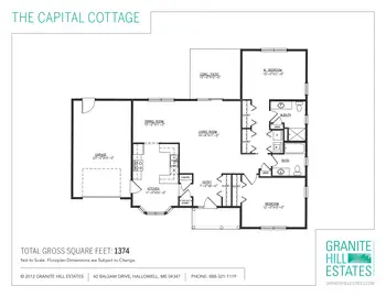 Floorplan of Granite Hill Estates, Assisted Living, Nursing Home, Independent Living, CCRC, Hallowell, ME 3