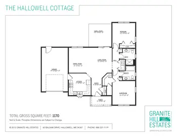 Floorplan of Granite Hill Estates, Assisted Living, Nursing Home, Independent Living, CCRC, Hallowell, ME 5