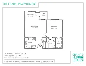 Floorplan of Granite Hill Estates, Assisted Living, Nursing Home, Independent Living, CCRC, Hallowell, ME 11