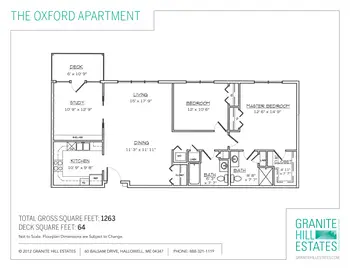 Floorplan of Granite Hill Estates, Assisted Living, Nursing Home, Independent Living, CCRC, Hallowell, ME 19