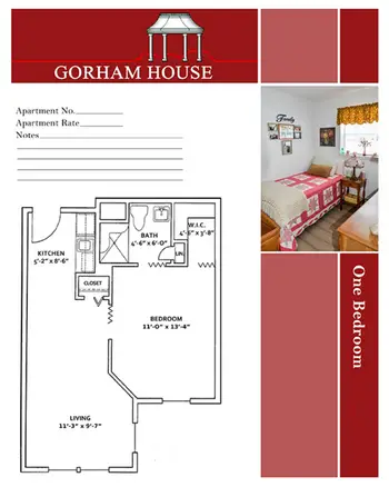 Floorplan of Gorham House, Assisted Living, Nursing Home, Independent Living, CCRC, Gorham, ME 5