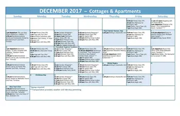 Activity Calendar of Quarry Hill, Assisted Living, Nursing Home, Independent Living, CCRC, Camden, ME 4