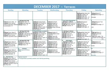 Activity Calendar of Quarry Hill, Assisted Living, Nursing Home, Independent Living, CCRC, Camden, ME 8